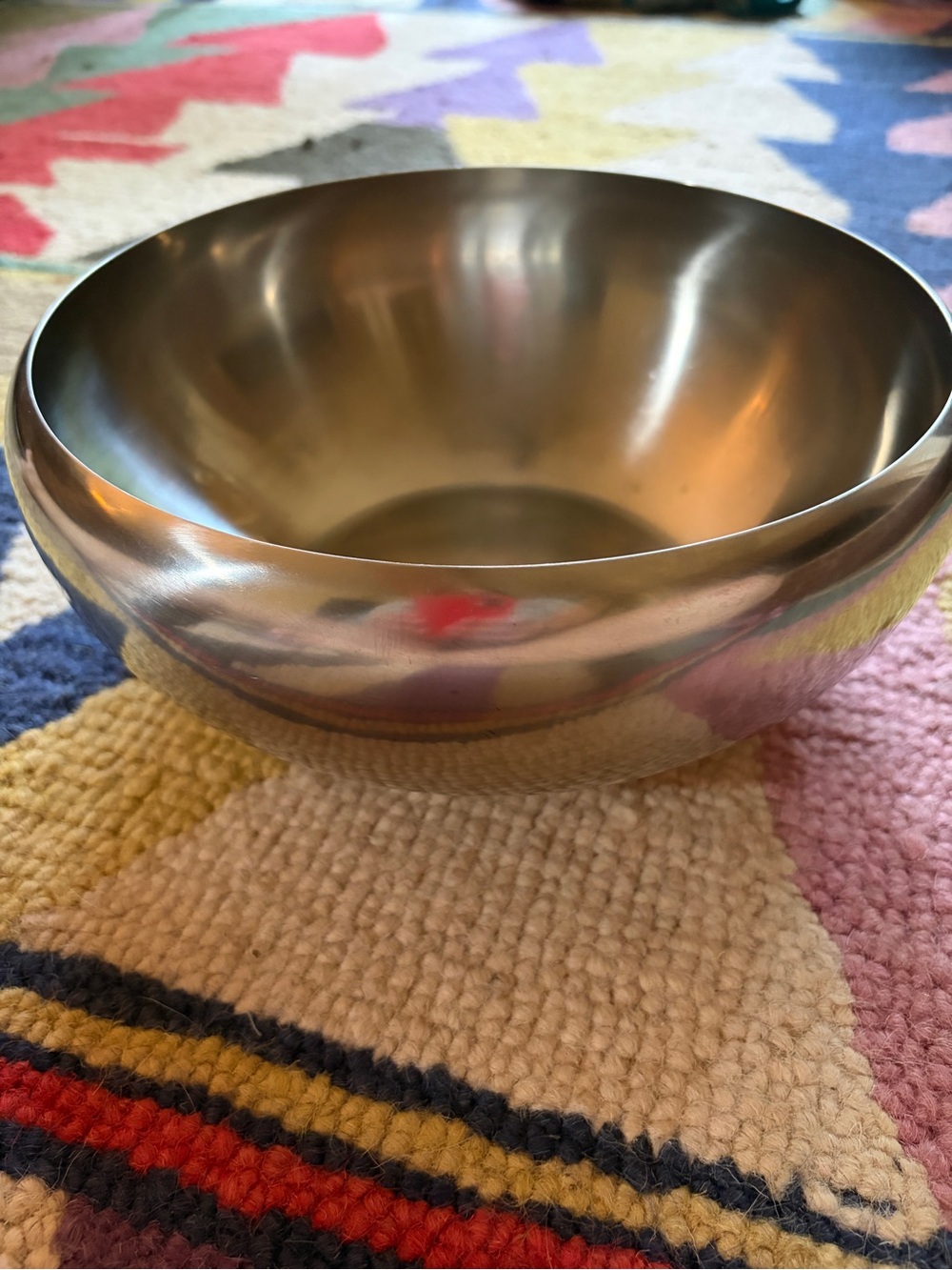 Vintage rare Alessi Italia Inox 18/10 stainless steel bowl. Designer. Gorgeous